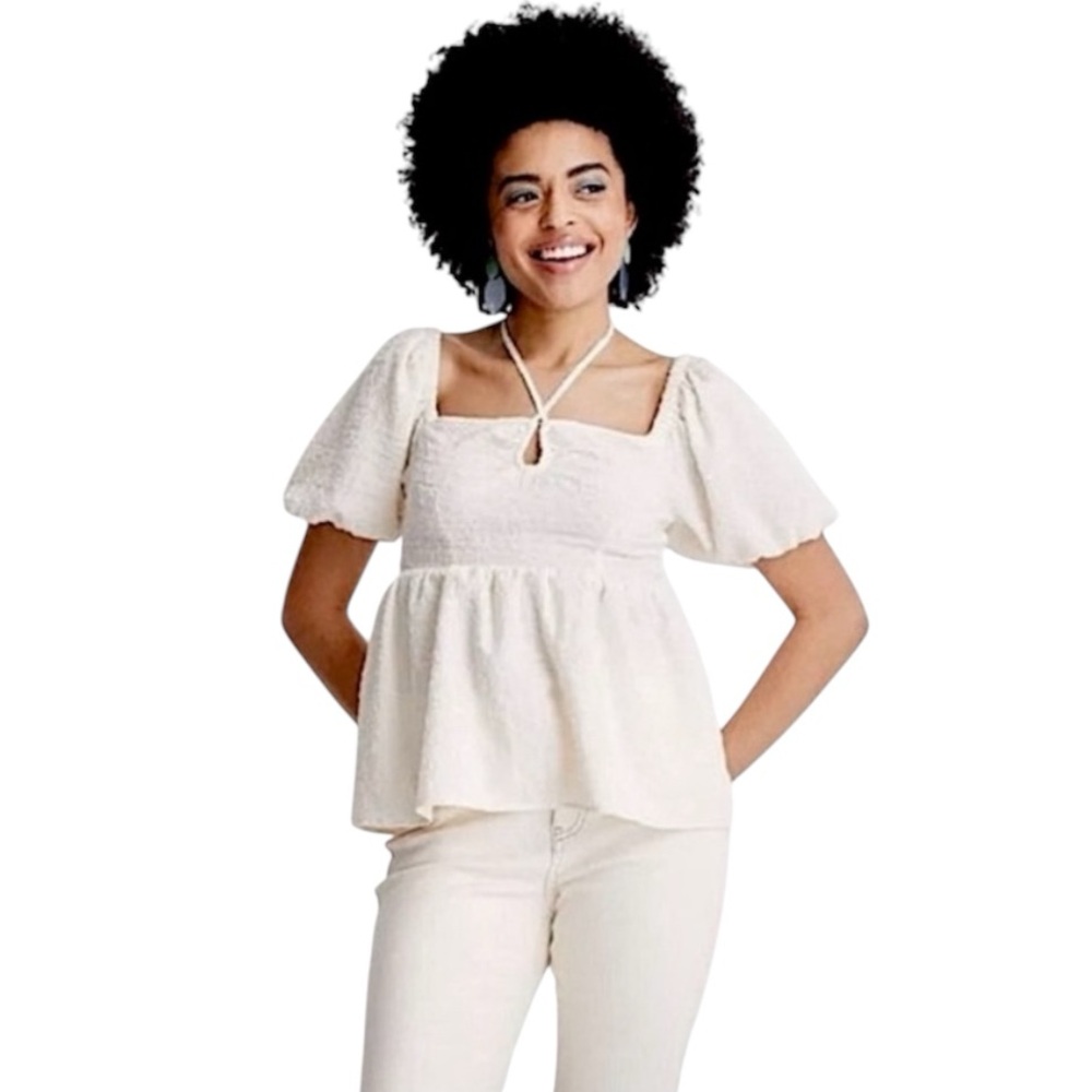 Future Collective Puffed Short Sleeve Top